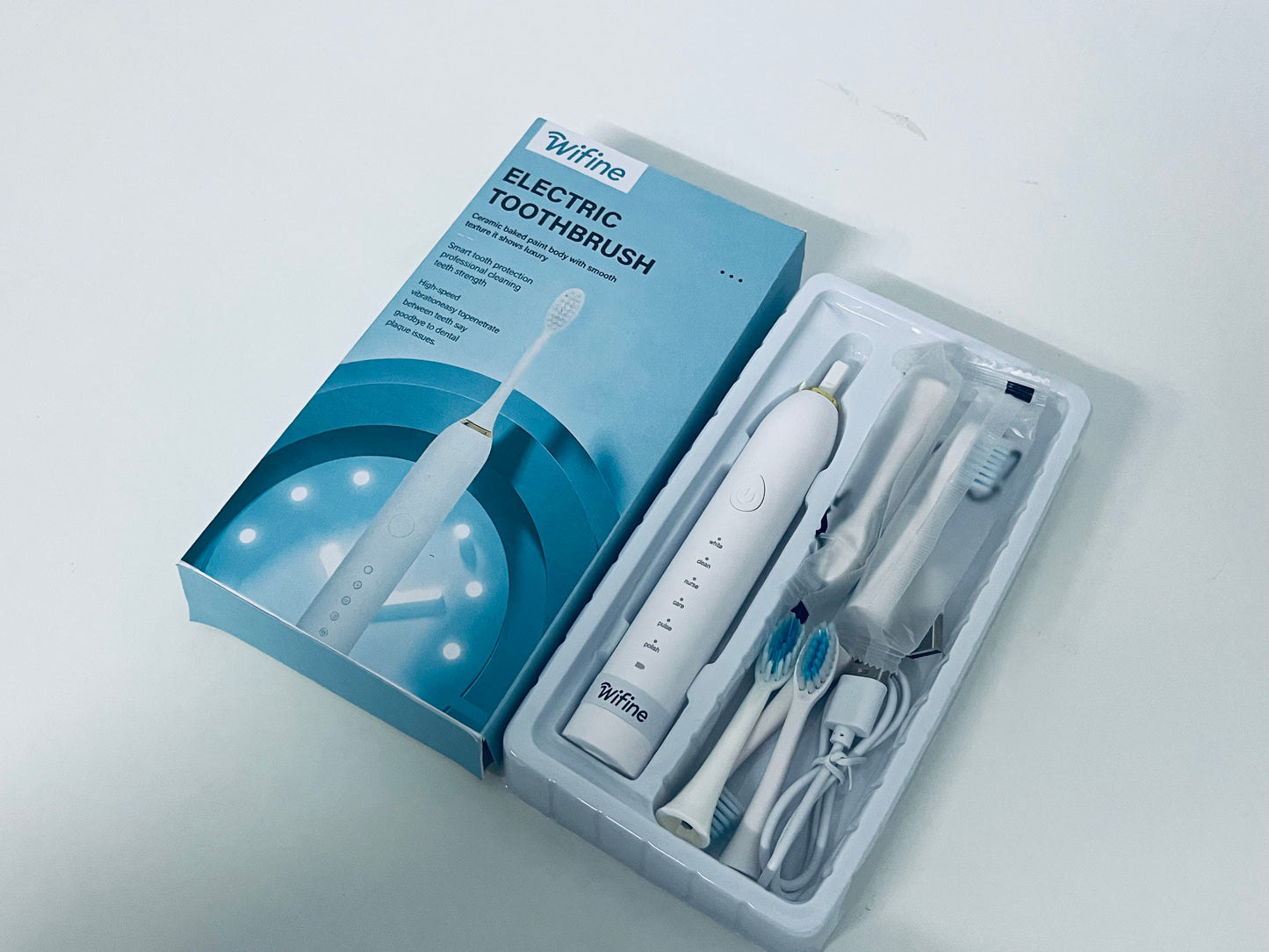 Wifine Ceramic Electric Toothbrush with Multi-Modes | Smart Teeth Protection, Deep Cleaning, Luxury Oral Care Experience