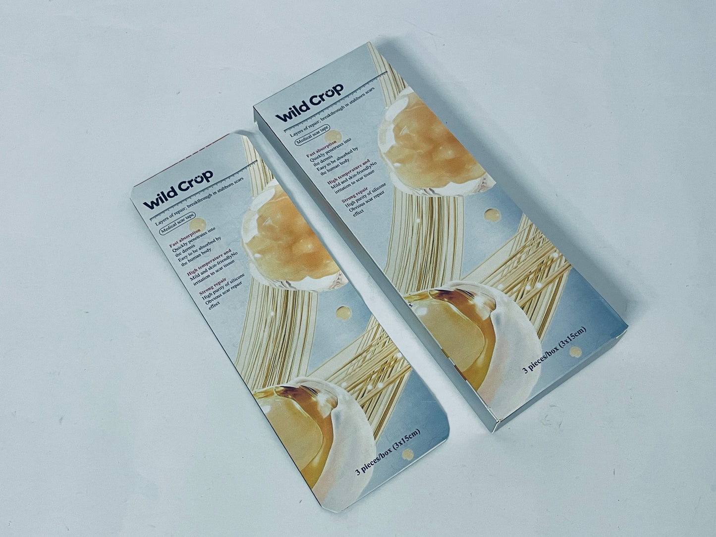 Wild Crop Film Dressing Waterproof Bandages for Swimming, Showering, Wounds, Post Surgical Shower or IV Shield, Tattoo Aftercare Bandage, Scar Therapy, Adhesive Patches