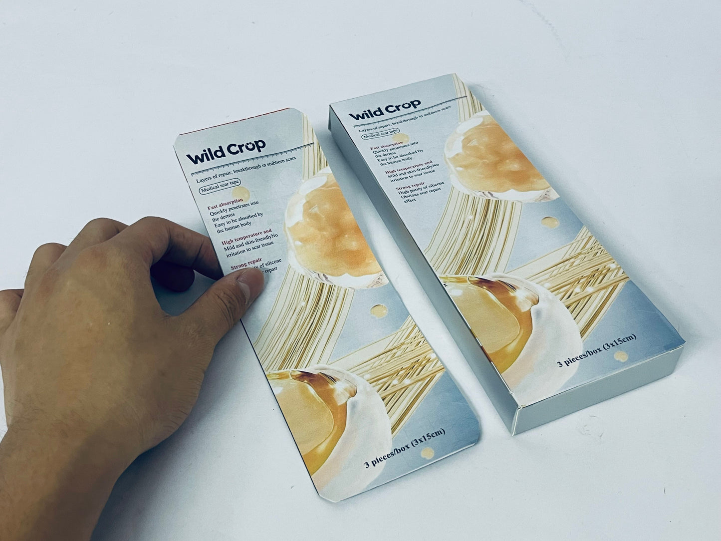 Wild Crop Film Dressing Waterproof Bandages for Swimming, Showering, Wounds, Post Surgical Shower or IV Shield, Tattoo Aftercare Bandage, Scar Therapy, Adhesive Patches