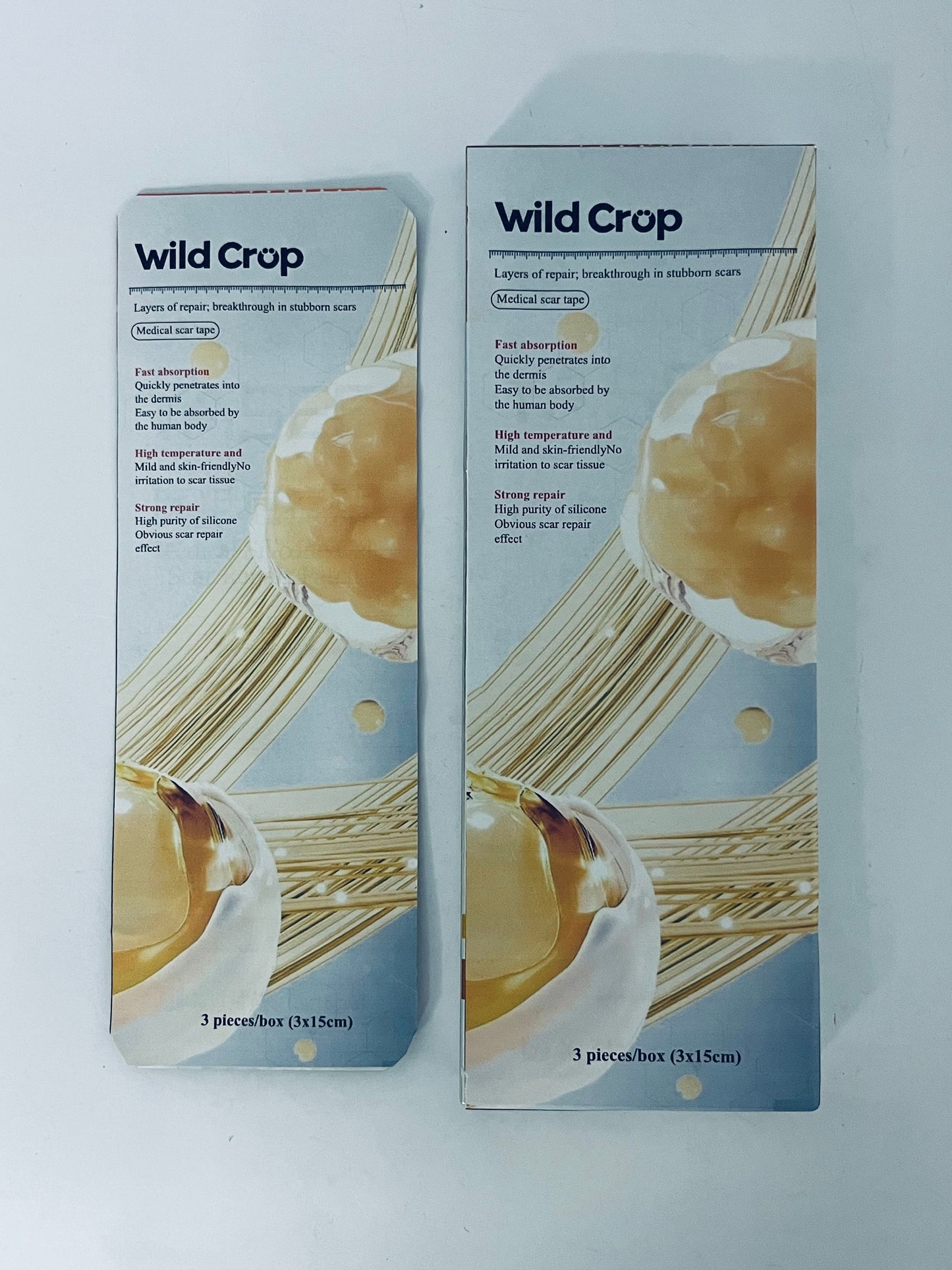 Wild Crop Film Dressing Waterproof Bandages for Swimming, Showering, Wounds, Post Surgical Shower or IV Shield, Tattoo Aftercare Bandage, Scar Therapy, Adhesive Patches