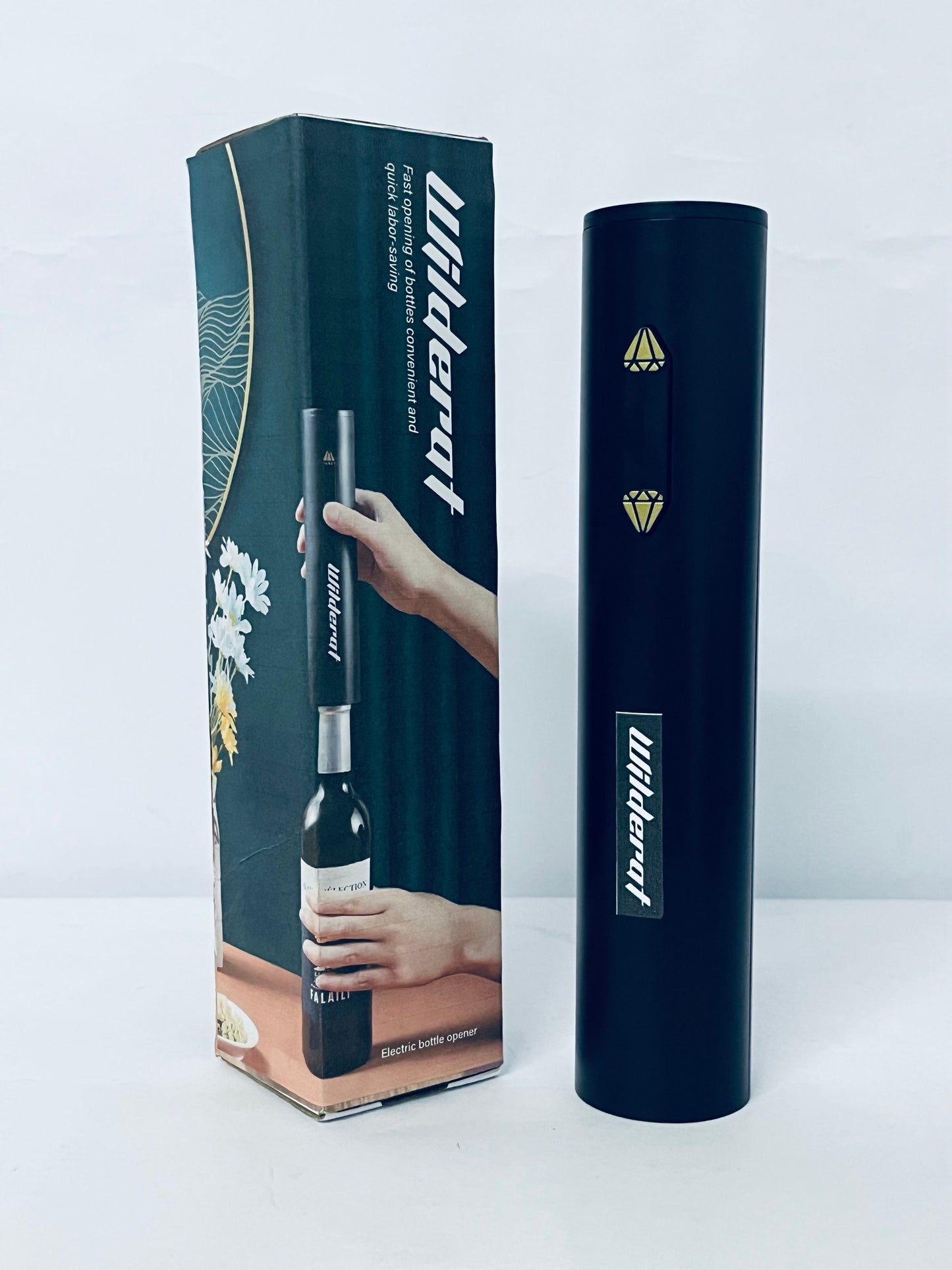 Wilderat Electric Wine Bottle Opener Automatic Corkscrew Rechargeable Professional Good Gift for Wine Lovers Luxury Gift