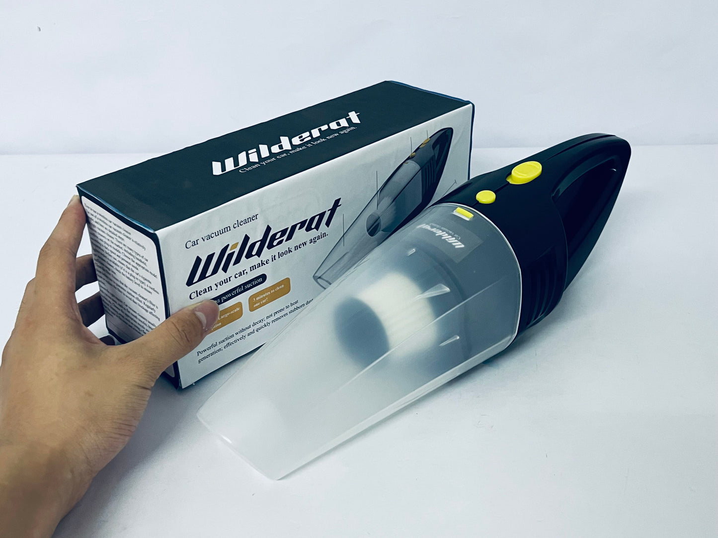 Wilderat Cordless Handheld Car Vacuum Cleaner Wet Dry for Home and Vehicle Pet Hair Removal Lightweight