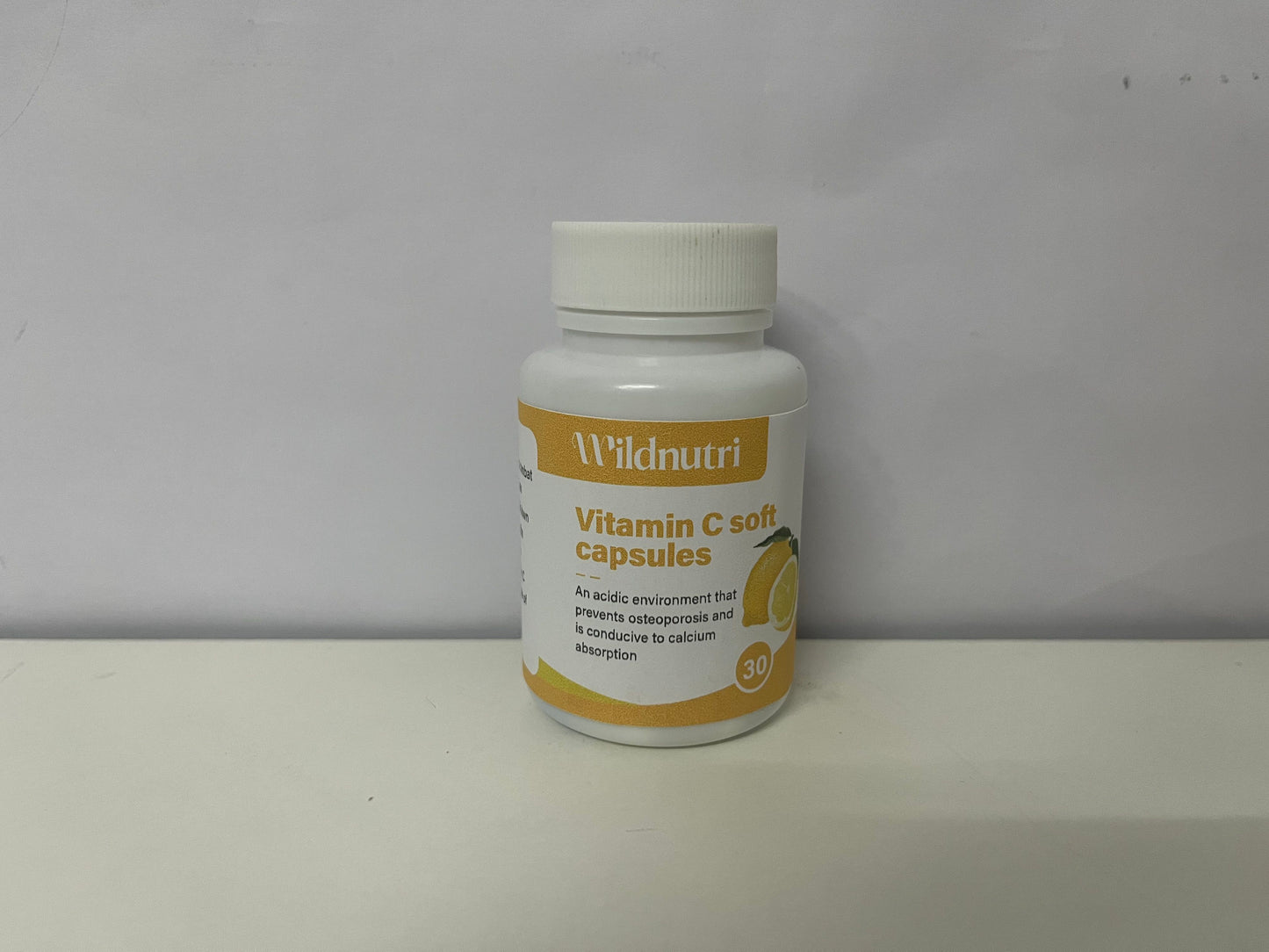 Wildnutri Lemon-Flavored Vitamin C Soft Capsules: Daily Supply for Dual Bone & Nutritional Care