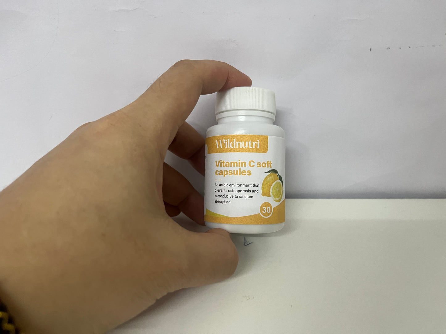 Wildnutri Lemon-Flavored Vitamin C Soft Capsules: Daily Supply for Dual Bone & Nutritional Care