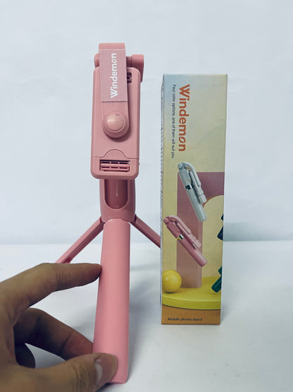 Windemon Selfie Stick, Extendable Selfie Stick Tripod with Wireless Remote and Tripod Stand Portable, Lightweight