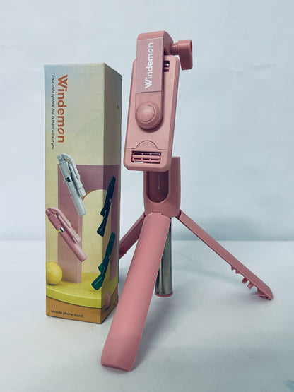 Windemon Selfie Stick, Extendable Selfie Stick Tripod with Wireless Remote and Tripod Stand Portable, Lightweight