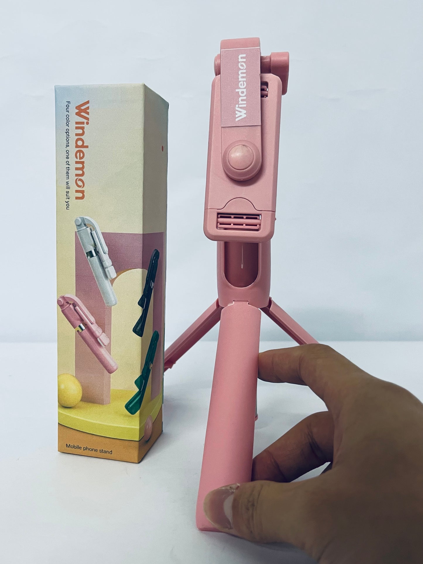 Windemon Selfie Stick, Extendable Selfie Stick Tripod with Wireless Remote and Tripod Stand Portable, Lightweight