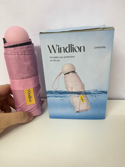 [Windlion Umbrellas]——Capsule 5-Fold Umbrella - Mini Portable Sun & Rain Umbrella