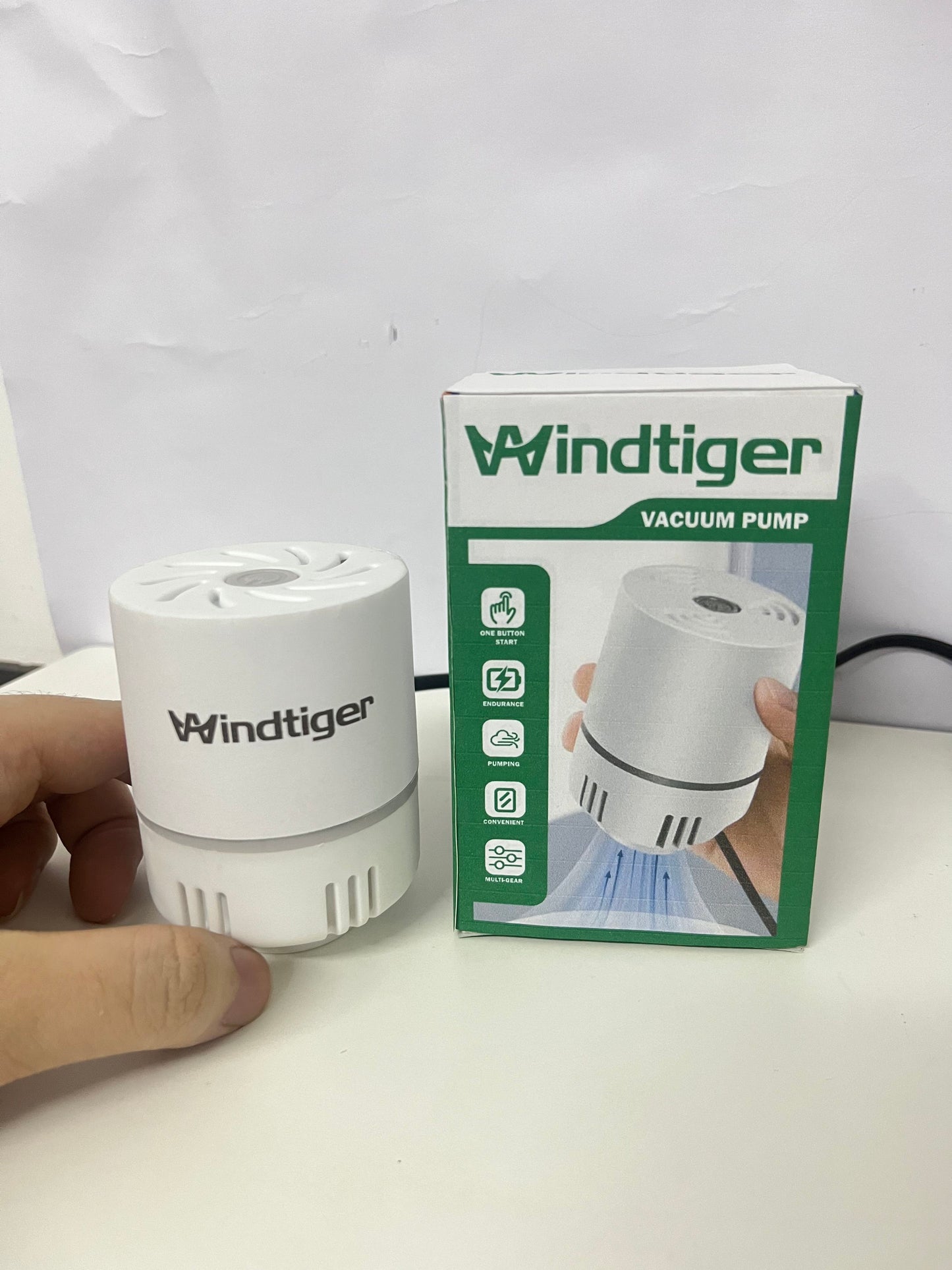 【Windtiger Portable Air Compressor & Vacuum Pump】—— 2-in-1 Solution for Inflation & Storage