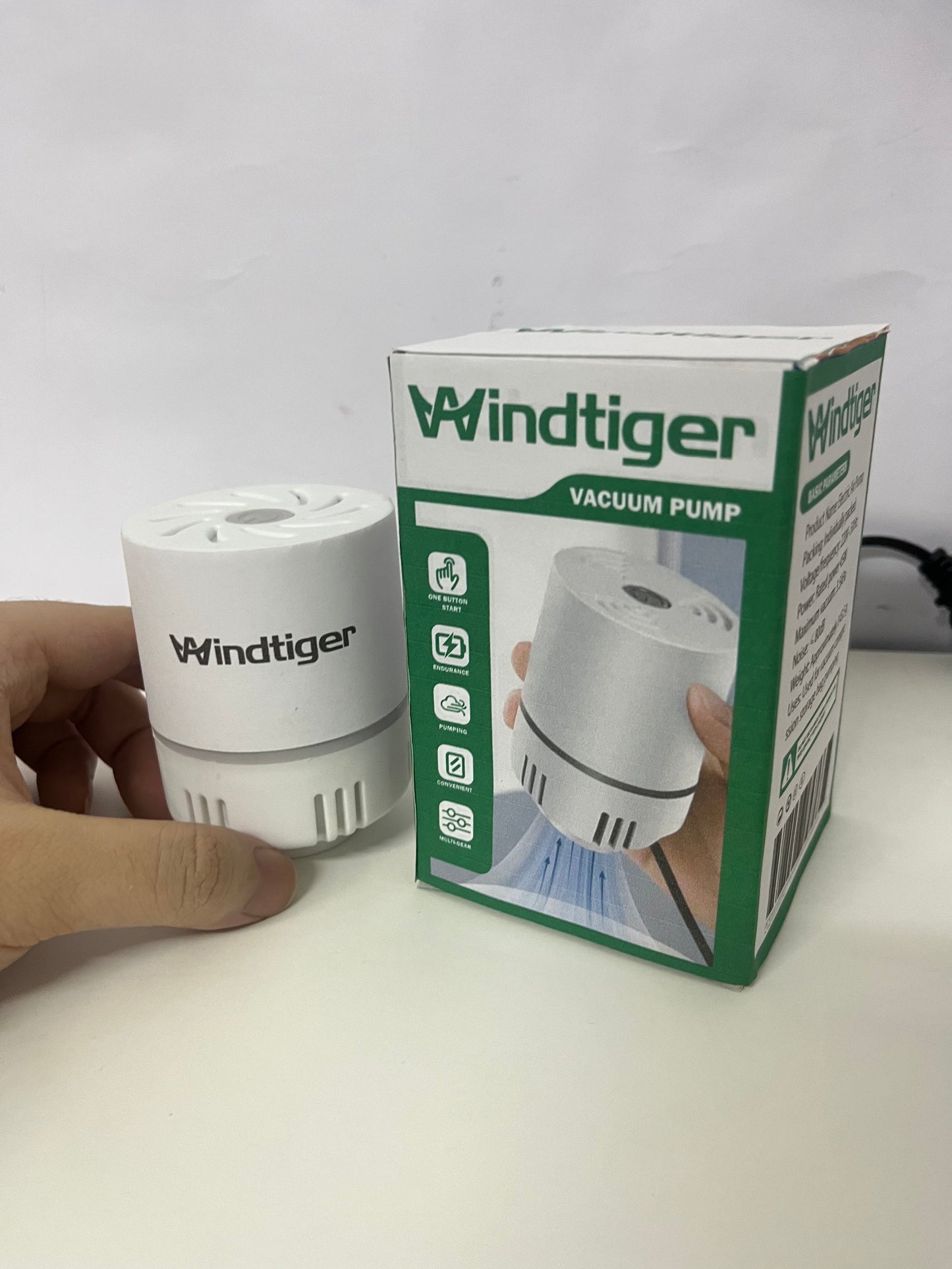 【Windtiger Portable Air Compressor & Vacuum Pump】—— 2-in-1 Solution for Inflation & Storage
