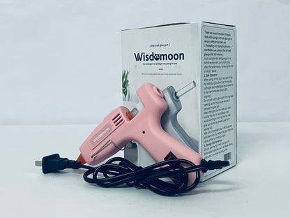 Wisdomoon Mini Hot Melt Guns Low Temp Glue with Burn Protection Fast Preheating 20 W