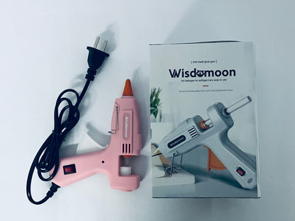 Wisdomoon Mini Hot Melt Guns Low Temp Glue with Burn Protection Fast Preheating 20 W