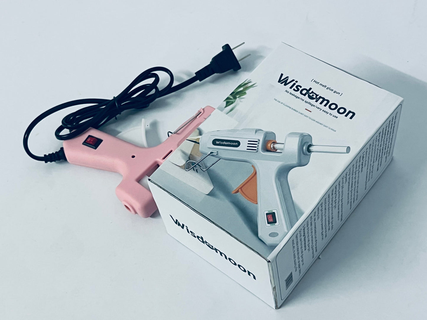 Wisdomoon Mini Hot Melt Guns Low Temp Glue with Burn Protection Fast Preheating 20 W
