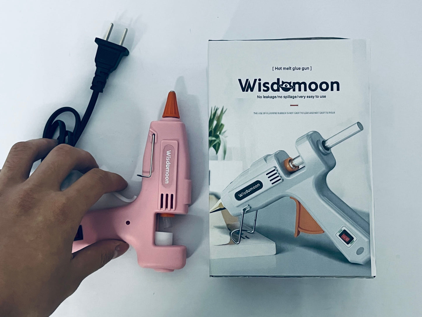 Wisdomoon Mini Hot Melt Guns Low Temp Glue with Burn Protection Fast Preheating 20 W
