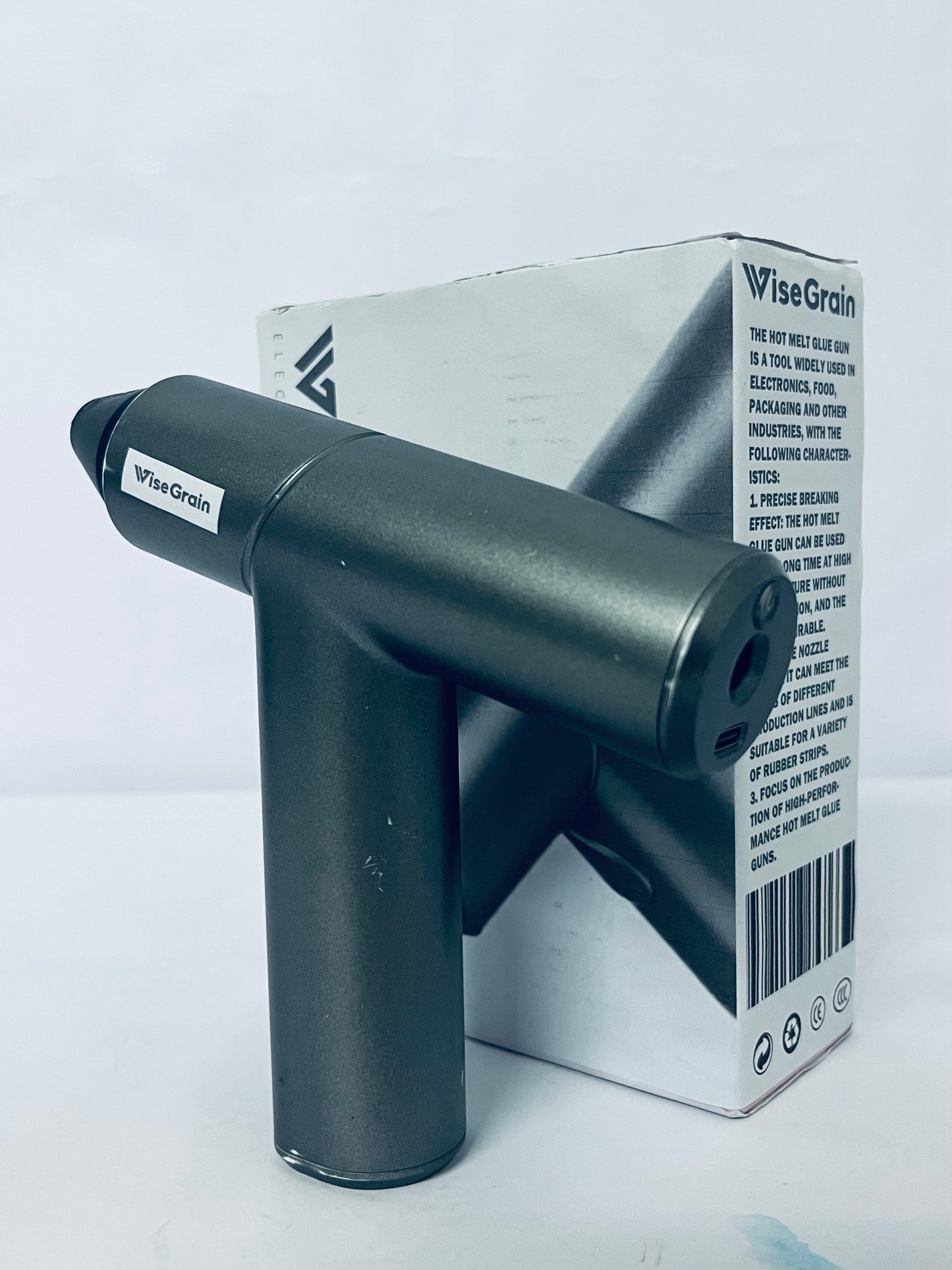 WiseGrain Hot melt glue guns while the balanced design allows the glue gun to stand upright for easy use and storage