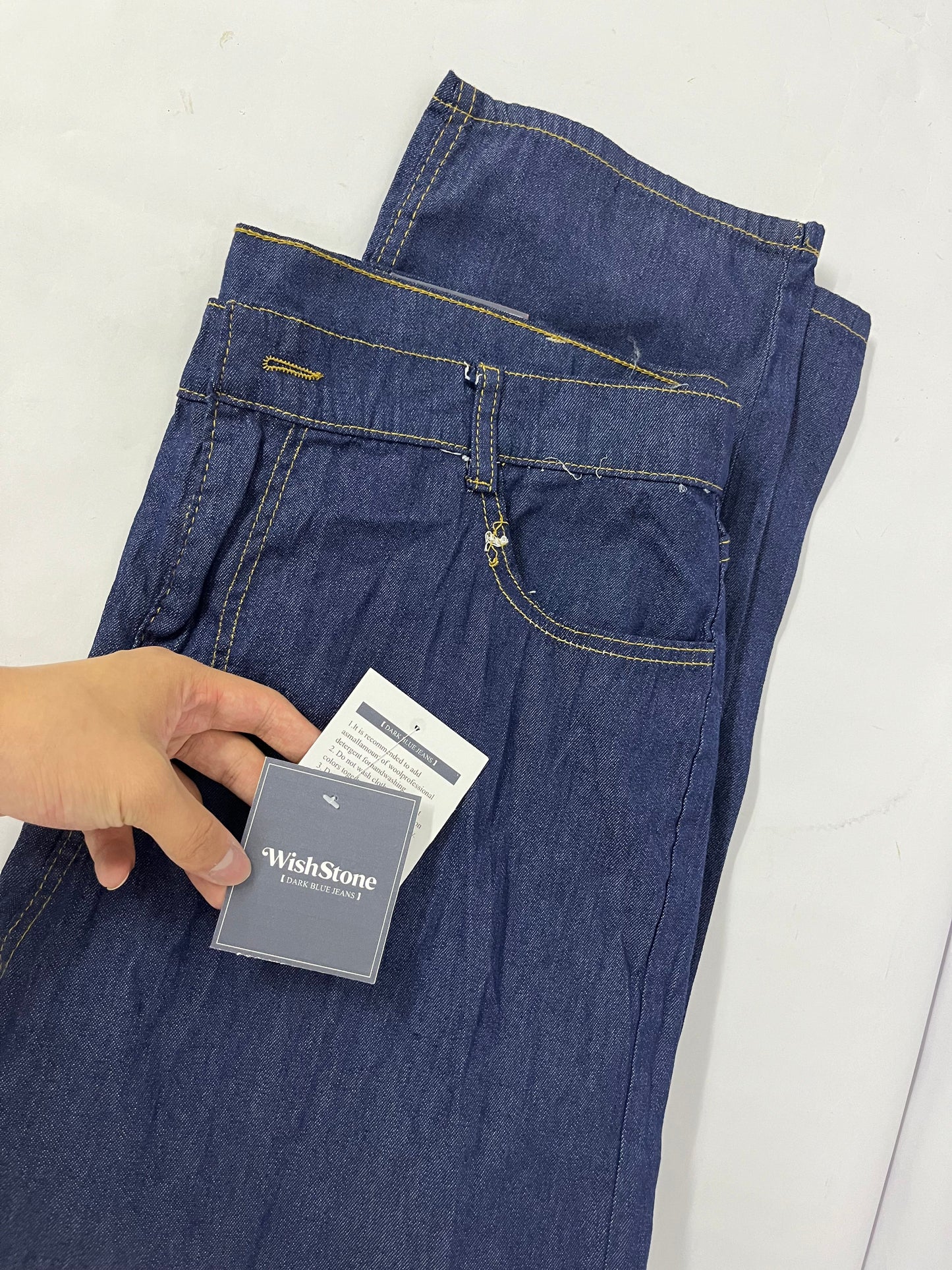 WishStone Women's  Classic High Rise Tapered Jeans Standard
