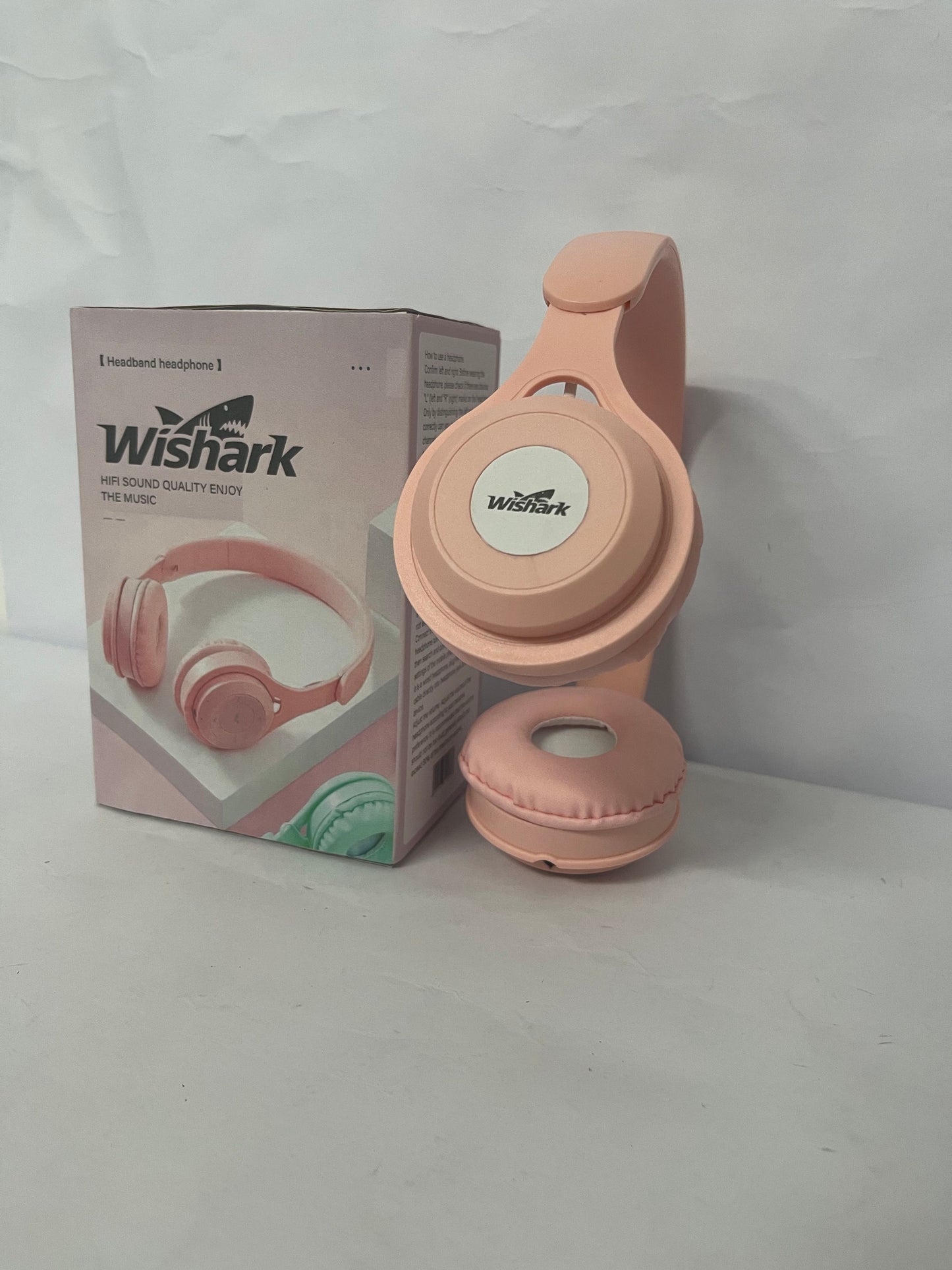 Wishark Pink Cute Over-Ear Headphones - Style, Sound, and Comfort in One