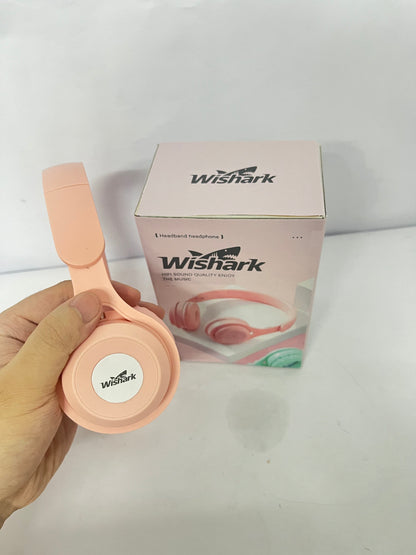 Wishark Pink Cute Over-Ear Headphones - Style, Sound, and Comfort in One