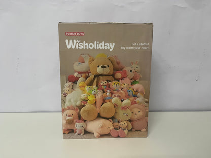 【Wisholiday Overalls Pig Plush Toy】——Warm & Cuddly Companion for Cozy Moments