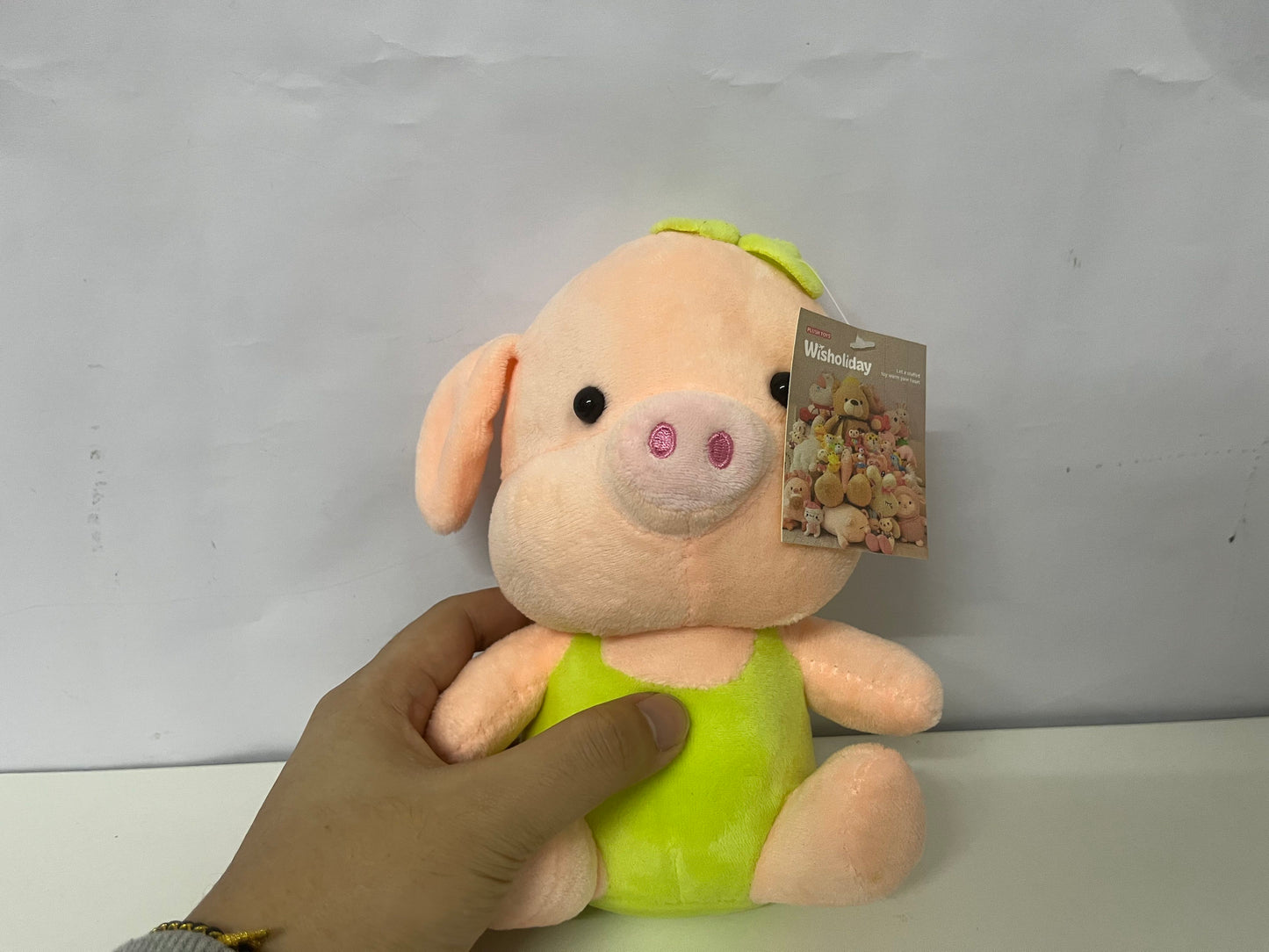 【Wisholiday Overalls Pig Plush Toy】——Warm & Cuddly Companion for Cozy Moments