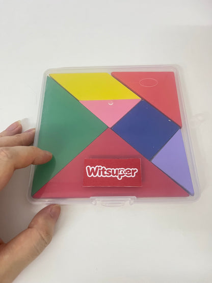 [Witsuper Toy building blocks]—— Witsuper Tangram Puzzle Set - Educational Geometry Toy for Kids
