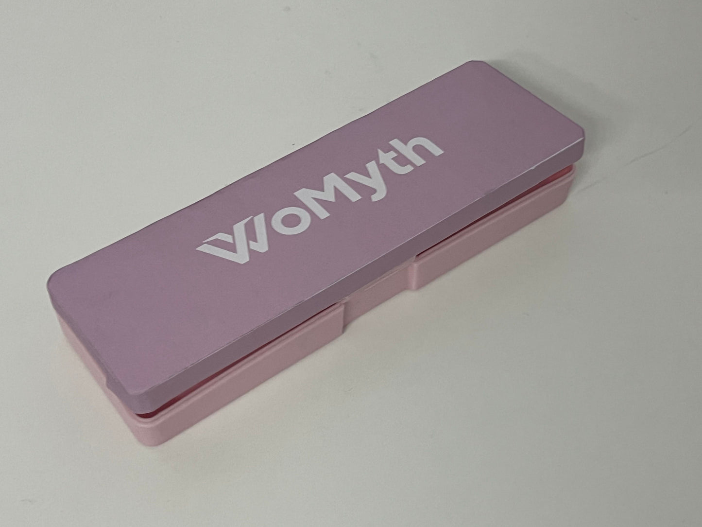 [WoMyth Pen boxes]——WoMyth Pink-Purple Color-Block Pencil Case - Minimalist Matte Finish Stationery Organizer