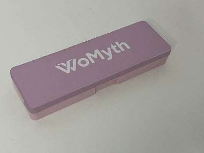 [WoMyth Pen boxes]——WoMyth Pink-Purple Color-Block Pencil Case - Minimalist Matte Finish Stationery Organizer