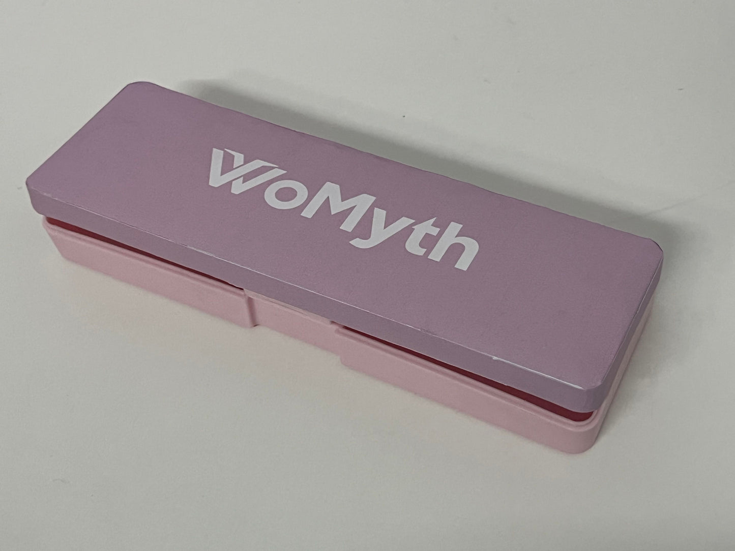 [WoMyth Pen boxes]——WoMyth Pink-Purple Color-Block Pencil Case - Minimalist Matte Finish Stationery Organizer