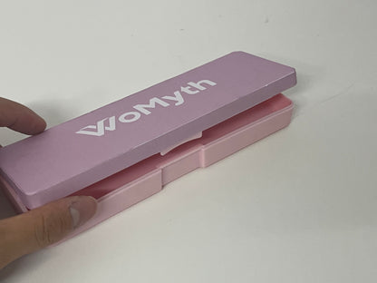 [WoMyth Pen boxes]——WoMyth Pink-Purple Color-Block Pencil Case - Minimalist Matte Finish Stationery Organizer