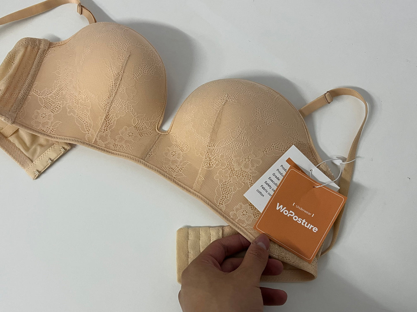 [WoPosture Bras]-Nude Lace Wireless Bra - Multi-Way Push-Up Comfortable Lingerie
