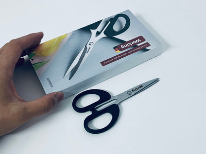 【Working Multipurpose Curved-Blade Scissors】—— Reliable Tool for Smooth Cutting Tasks