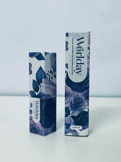 Worlday Purple Lipstick - Smooth Matte Formula for Bold, Long-Lasting Wear