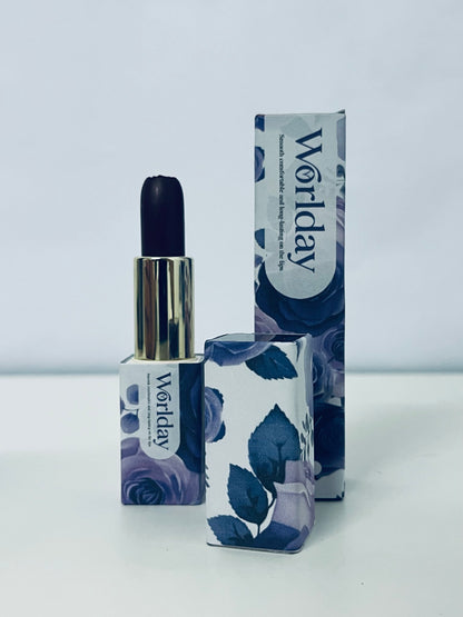 Worlday Purple Lipstick - Smooth Matte Formula for Bold, Long-Lasting Wear