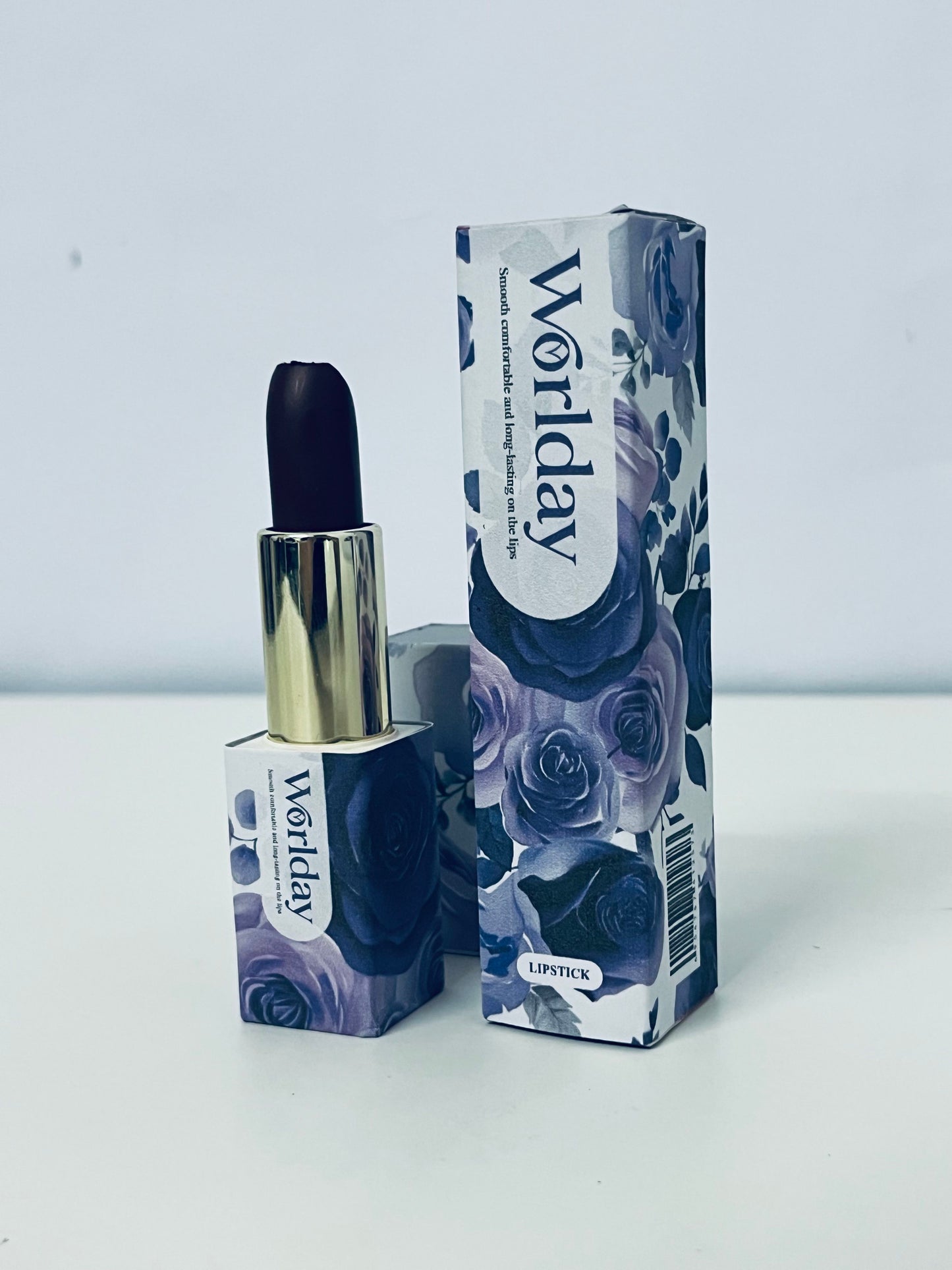 Worlday Purple Lipstick - Smooth Matte Formula for Bold, Long-Lasting Wear
