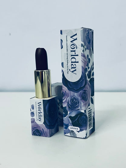 Worlday Purple Lipstick - Smooth Matte Formula for Bold, Long-Lasting Wear