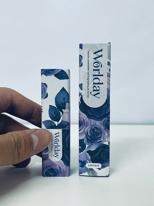 Worlday Purple Lipstick - Smooth Matte Formula for Bold, Long-Lasting Wear