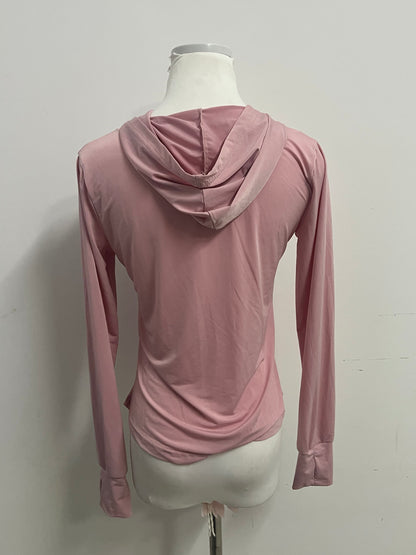 Wothink UPF 50+  Pink Sun Protection Athletic Top - Full-Zip Long-Sleeve