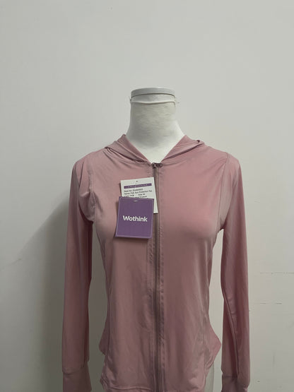 Wothink UPF 50+  Pink Sun Protection Athletic Top - Full-Zip Long-Sleeve