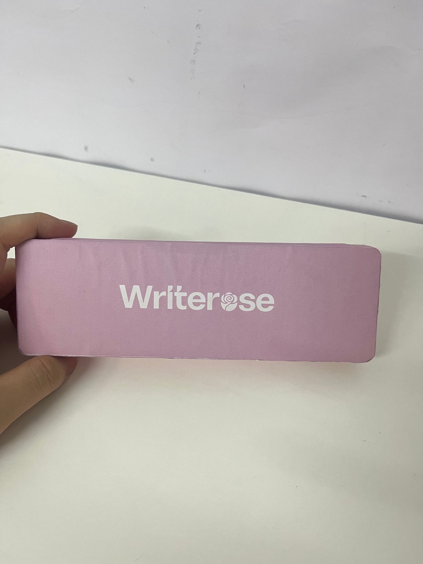 [Writerose Pen boxes]——Writerose Color-Block Pencil Case - Minimalist Large-Capacity Storage Box