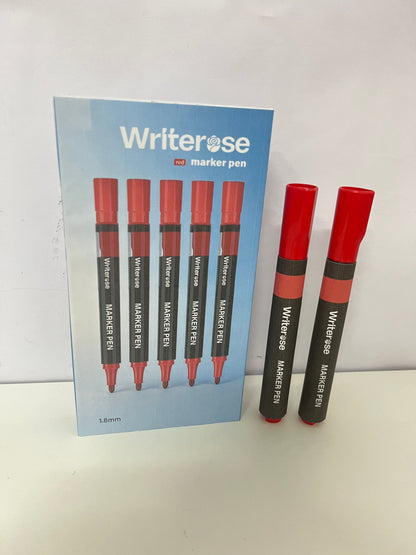 [Writerose Marker pens]——Red Marker Pen - 1.8mm Large-Capacity Oil-Based Marker
