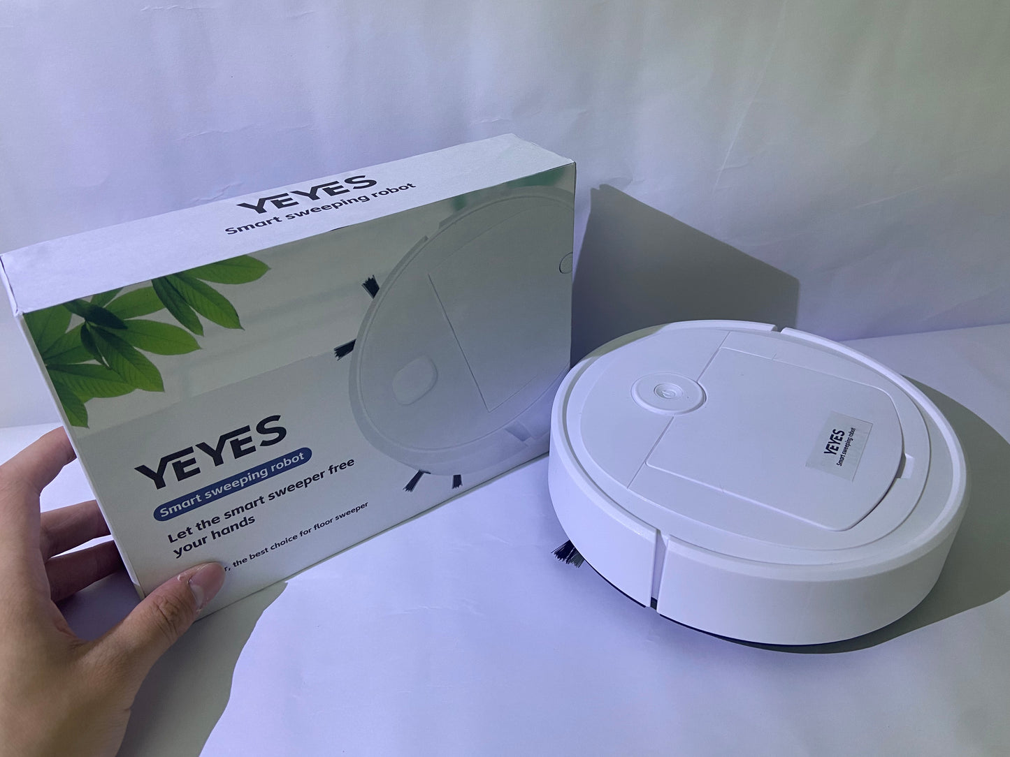 YEYES Electric sweepers , Powerful with Brush for Home Hard Floor Daily Cleaning