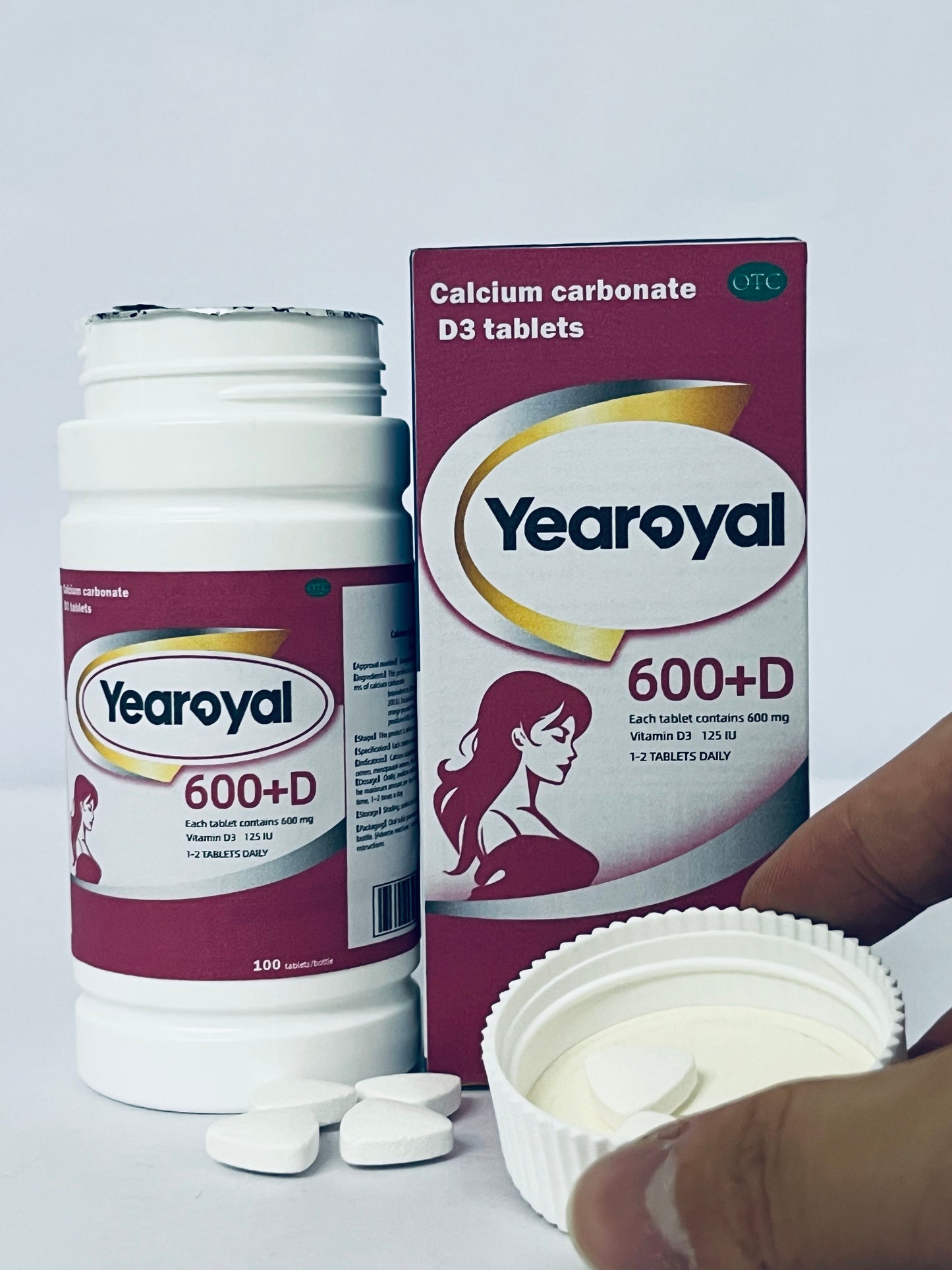 Yearoyal  Vitamin D3 1 Year Supply for Healthy Muscle Function and Immune Support, Non-GMO