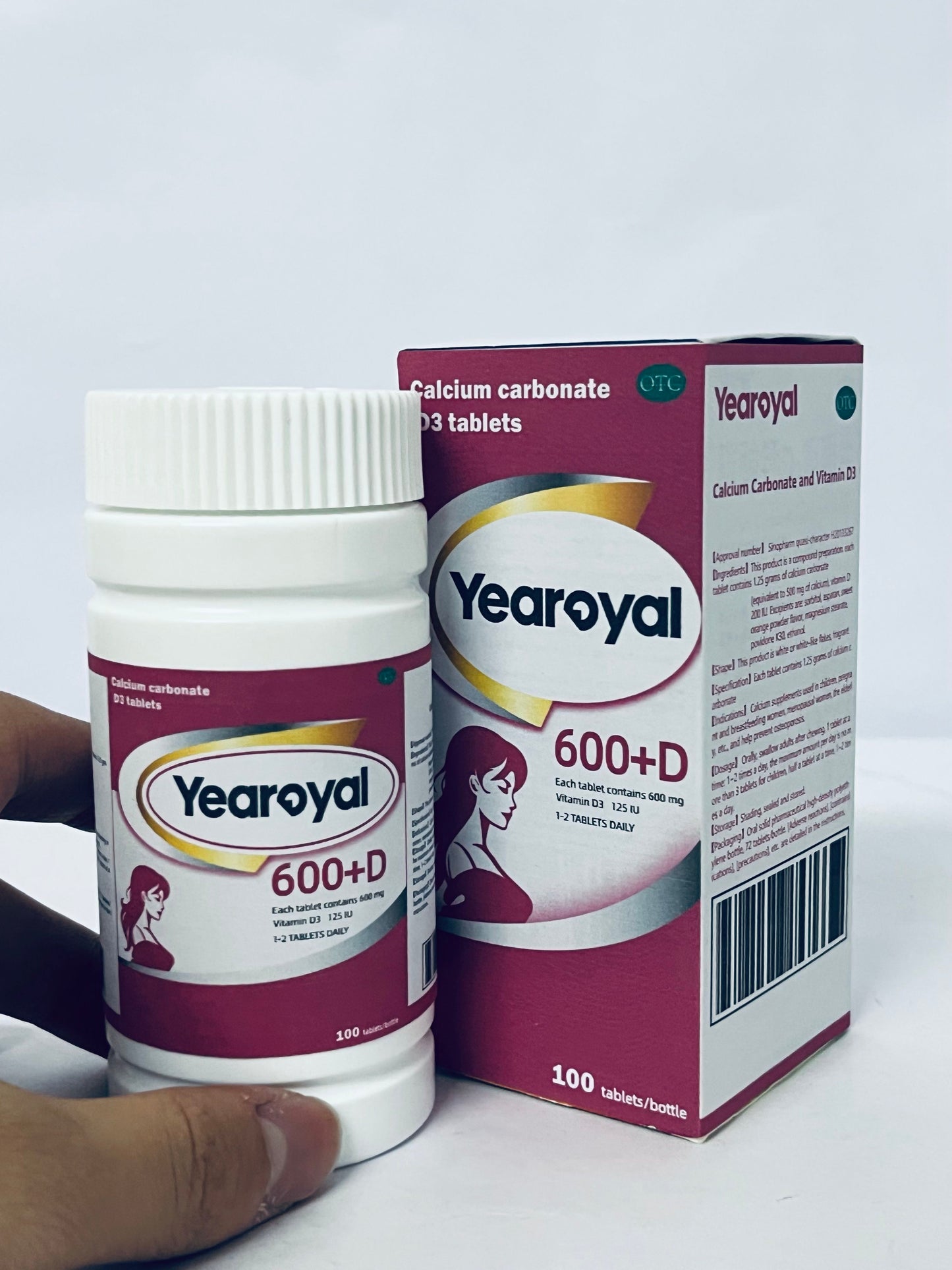 Yearoyal  Vitamin D3 1 Year Supply for Healthy Muscle Function and Immune Support, Non-GMO