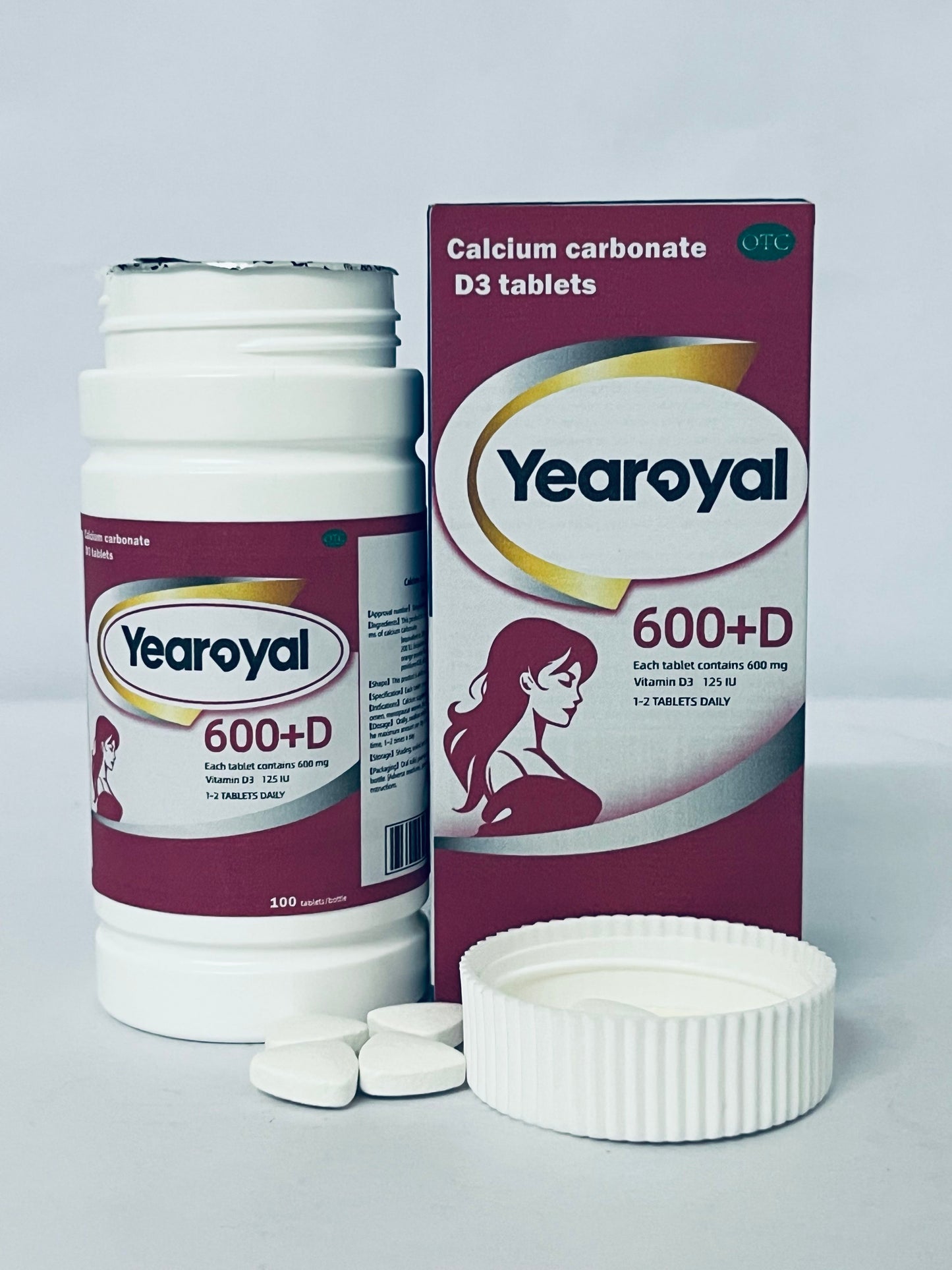 Yearoyal  Vitamin D3 1 Year Supply for Healthy Muscle Function and Immune Support, Non-GMO