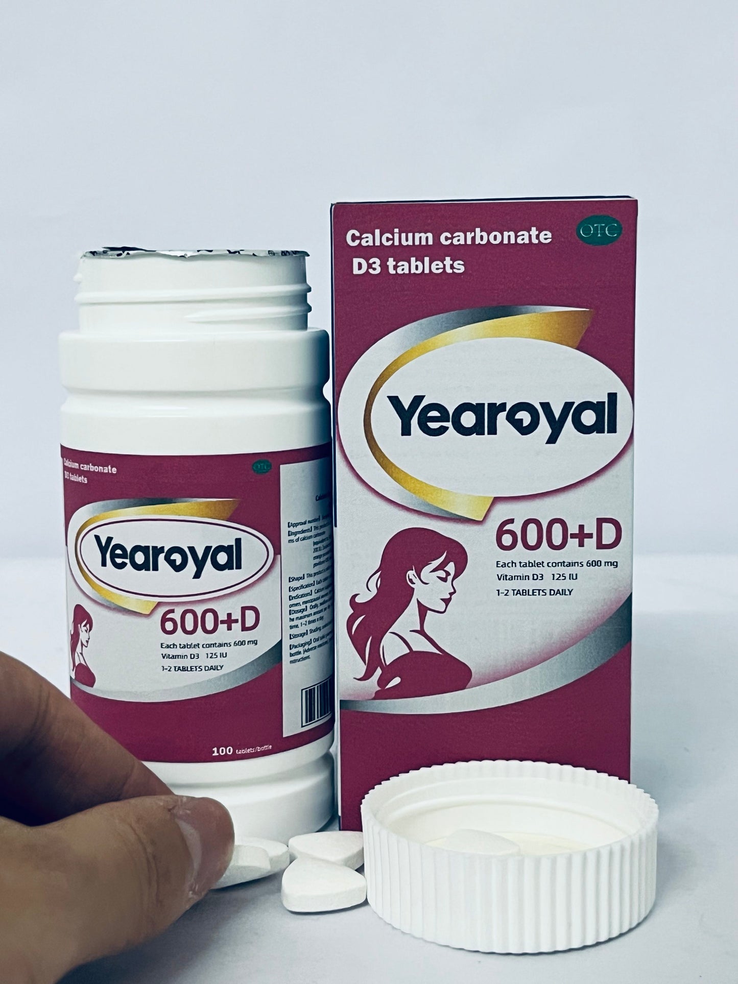Yearoyal  Vitamin D3 1 Year Supply for Healthy Muscle Function and Immune Support, Non-GMO