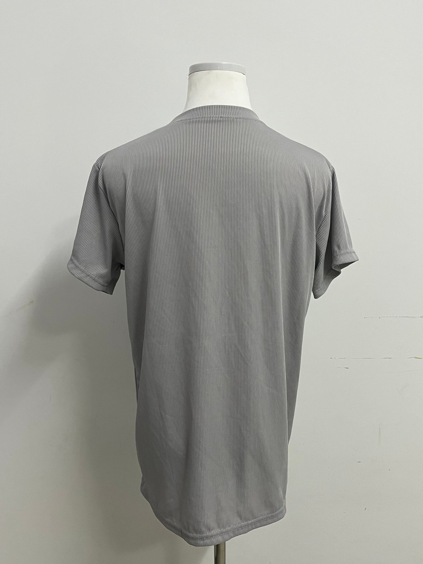 Yesilk Silk-Blend Striped Crew Neck Short-Sleeve T-Shirt