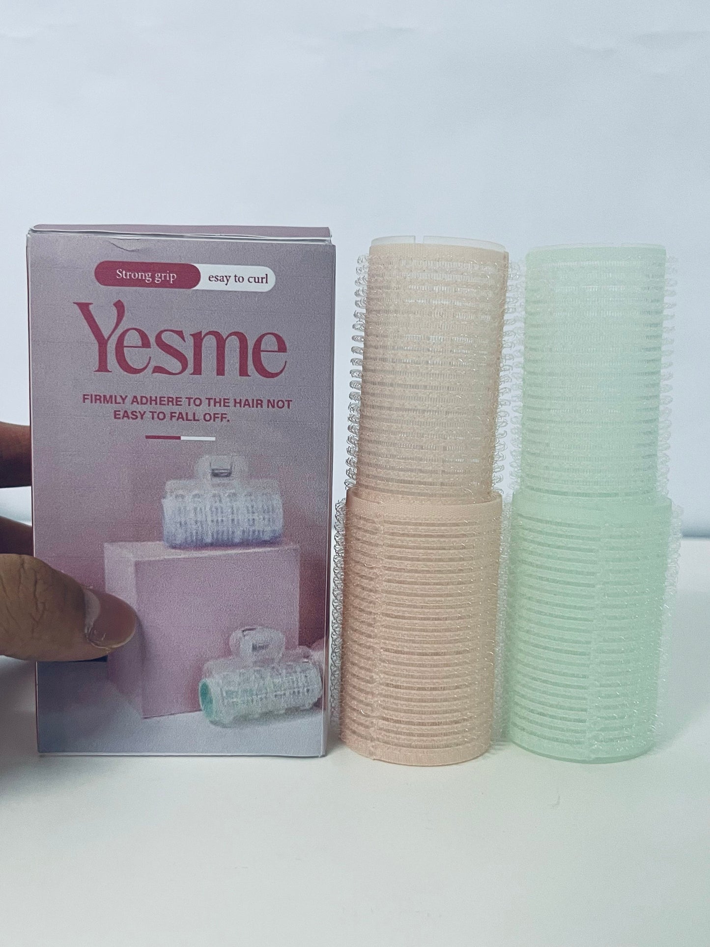 Yesme Non-electric hair rollers Self-Adhesive Hair Rollers Strong Grip Easy Curling An Efficient Choice for Home Hairdressing