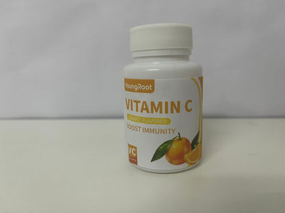 YoungRoot Orange Flavored Vitamin C Tablets Powerful Antioxidant