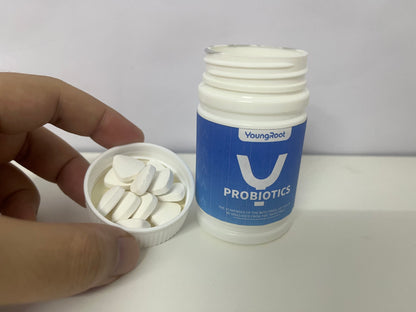 YoungRoot Gut-Care Probiotics Tablets— Daily Gut Balance Support Supplement