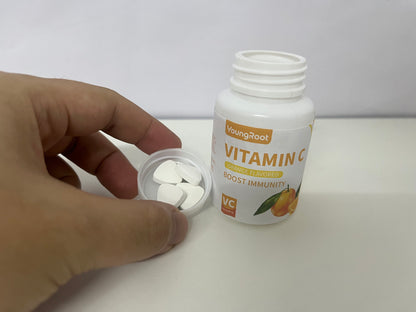 YoungRoot Orange Flavored Vitamin C Tablets Powerful Antioxidant